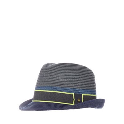 Baker by Ted Baker Boys' grey colour block trilby hat